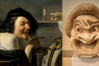 Αριστερά: «Democritus», Johannes Moreelse | Εθνικό Αρχαιολογικό Μουσείο