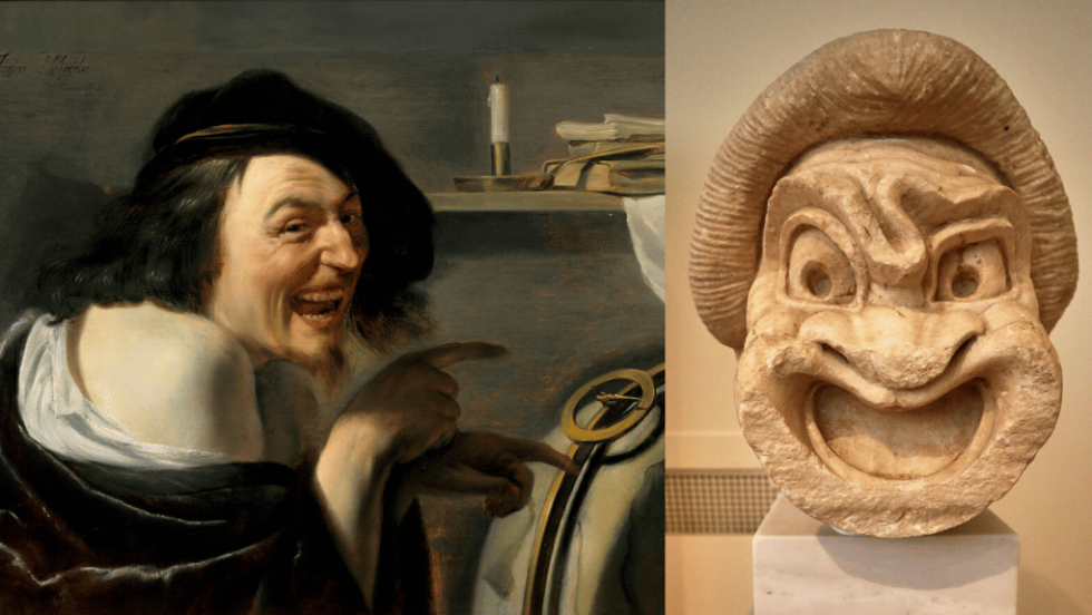 Αριστερά: «Democritus», Johannes Moreelse | Εθνικό Αρχαιολογικό Μουσείο