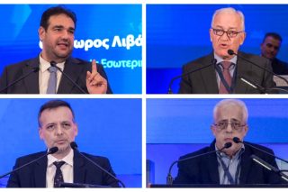 Από επάνω αριστερά: Θεόδωρος Λιβάνιος | Λάζαρος Κυρίζογλου | Χάρης Δούκας | Νίκος Σοφιανός