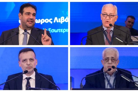 Από επάνω αριστερά: Θεόδωρος Λιβάνιος | Λάζαρος Κυρίζογλου | Χάρης Δούκας | Νίκος Σοφιανός