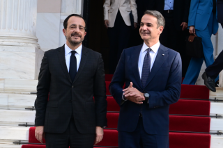 ο Κυριάκος Μητσοτάκης και ο Νίκος Χριστοδουλίδης
