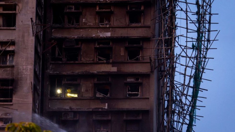Hong Kong πυρκαγιά σε ουρανοξύστη