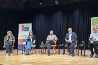 Το πανελ στην παρουσίαση της έρευνας για τα ECO-SLAPPs που πραγματοποίησε η ΕλΕΔΑ με την υποστήριξη του Ιδρύματος Χάινριχ Μπελ.