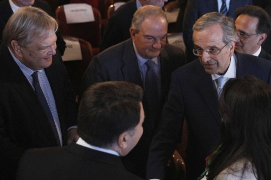 Κ.Καραμανλής, Α.Σαμαράς και Ε.Βενιζέλος