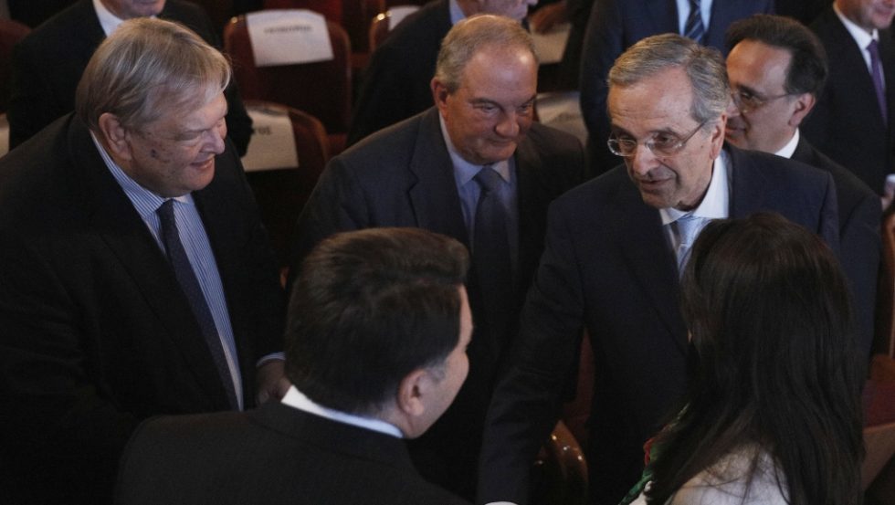 Κ.Καραμανλής, Α.Σαμαράς και Ε.Βενιζέλος