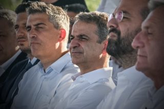 Ο Κ.Μητσοτάκης στα εγκαίνεια του αυτοκινητοδρόμου Πατρών-Πύργου