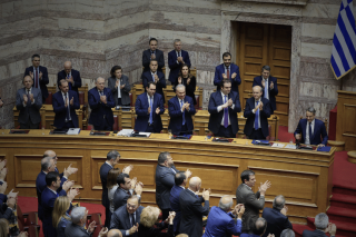 Κ.Μητσοτάκης και υπουργοί στην Βουλή