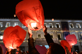 Νύχτα των ευχών, φαναράκια στην Αθήνα
