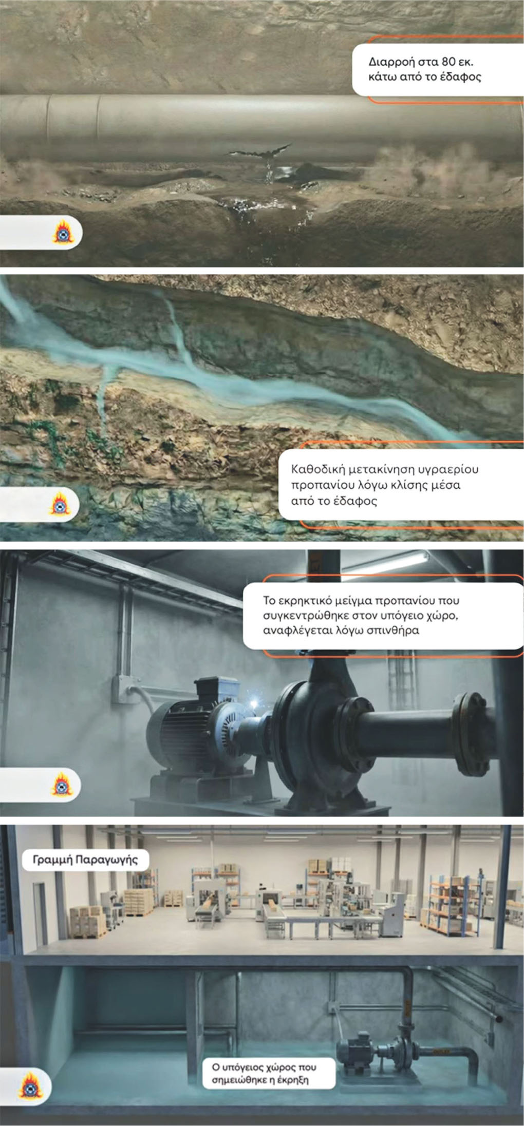 Πολύμηνη η διαρροή υγραερίου