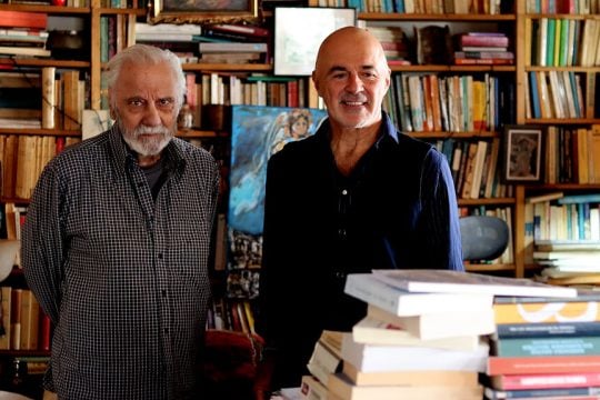 Κωνσταντίνος Τσουκαλάς (αριστερά) και Στάθης Λιβαθινός