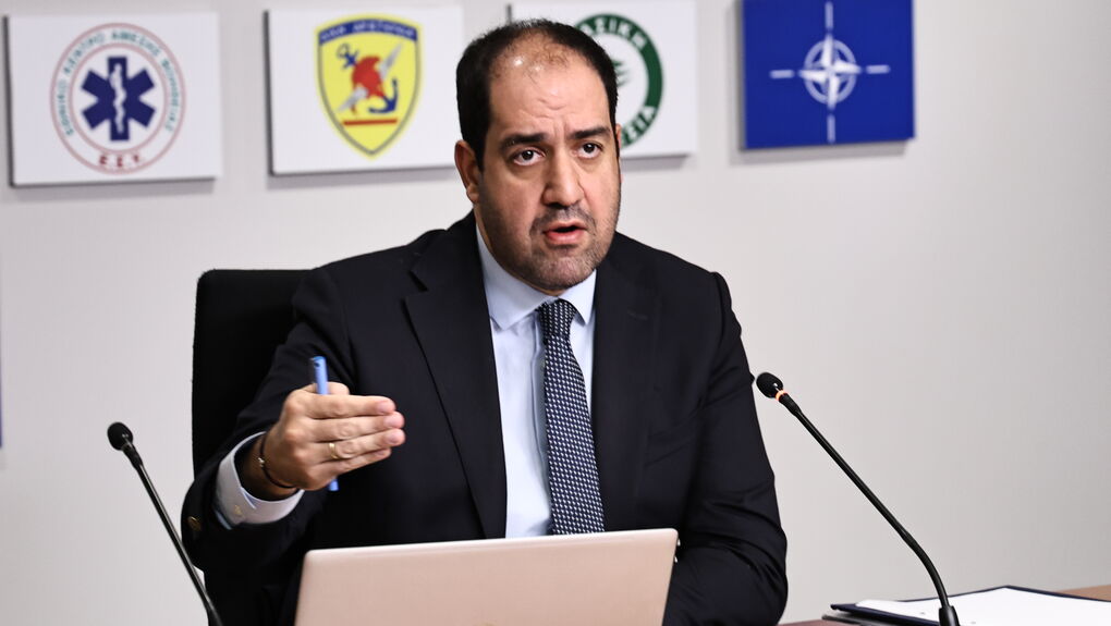 Από την πρόσφατη συνέντευξη Τύπου του υπουργού Κλιματικής Κρίσης και Πολιτικής Προστασίας Γιάννη Κεφαλογιάννη για το σχέδιο νόμου «Ενεργή Μάχη» | ΓΙΑΝΝΗΣ ΠΑΝΑΓΟΠΟΥΛΟΣ/EUROKINISSI