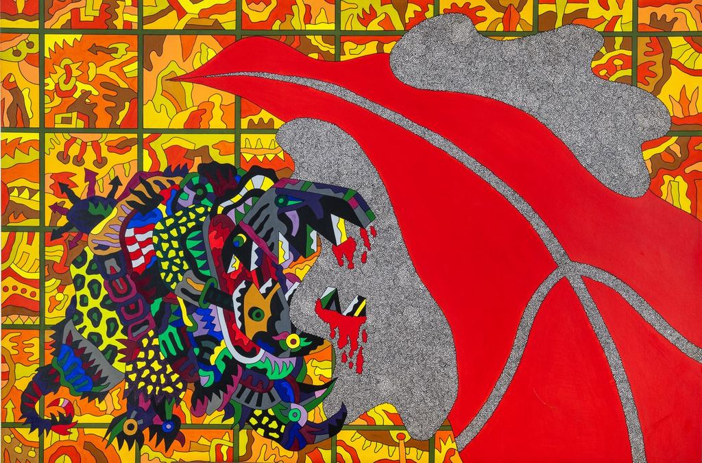 Ohne Titel, 1969, τέμπερα και μελάνι σε χαρτί | © The Estate of Alexis Akrithakis Φωτ.Χλόη Ακριθάκη