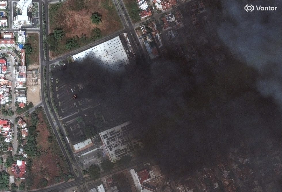 (Satellite image ©2026 Vantor via AP)