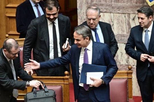 Ο Μητσοτάκης «υποσχέθηκε» τοποθέτηση για τις υποκλοπές και δεν είπε κουβέντα