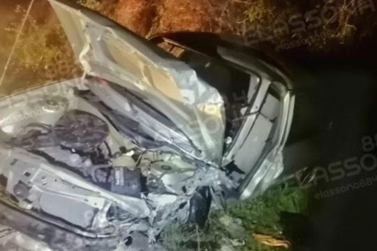 Μοιραία σύγκρουση οχημάτων στην Ελασσόνα με έναν νεκρό και δύο τραυματίες