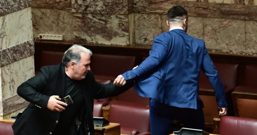 Σε δίκη υπόθεση για το ξύλο μέσα στη Βουλή: Το επεισόδιο Φλώρου - Γραμμένου και η επίθεση