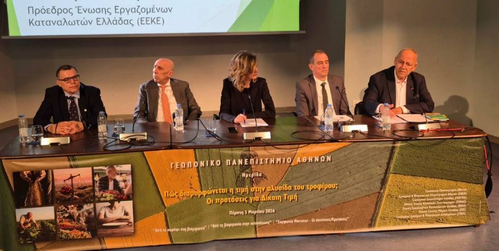 Από αριστερά: Αντ. Ρεζίτης, Γ. Μπρατάκος, Μ. Μαργαρίτη, Κ. Αβράμης και Απ. Ραυτόπουλος