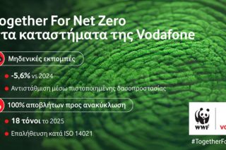 Vodafone: 100% των αποβλήτων των καταστημάτων της προς ανακύκλωση