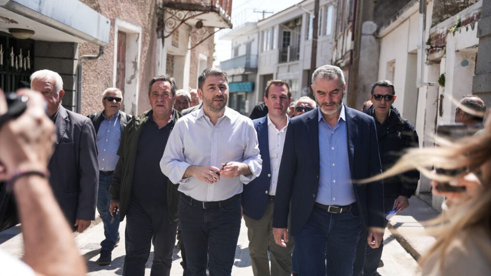 Επίσκεψη του προέδρου του ΠΑΣΟΚ- ΚΙΝ.ΑΛΛ. Ν. Ανδρουλάκη στη Λέσβο | ΠΑΝΑΓΙΩΤΗΣ ΜΠΑΛΑΣΚΑΣ/EUROKINISSI