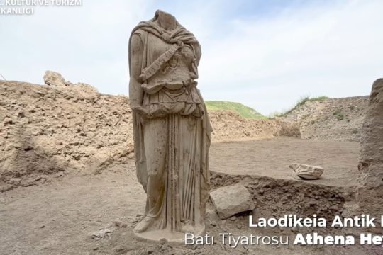 Τουρκία: Σημαντικό αρχαιοελληνικό άγαλμα της Αθηνάς ανακαλύφθηκε στη Λαοδικεία [εικόνες -βίντεο]
