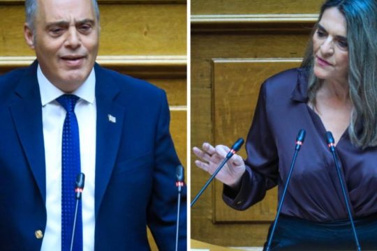 «Μετωπική» Βελόπουλου - Πέρκα στη Βουλή με φόντο Συμφωνία Πρεσπών και Ράμμο [βίντεο]