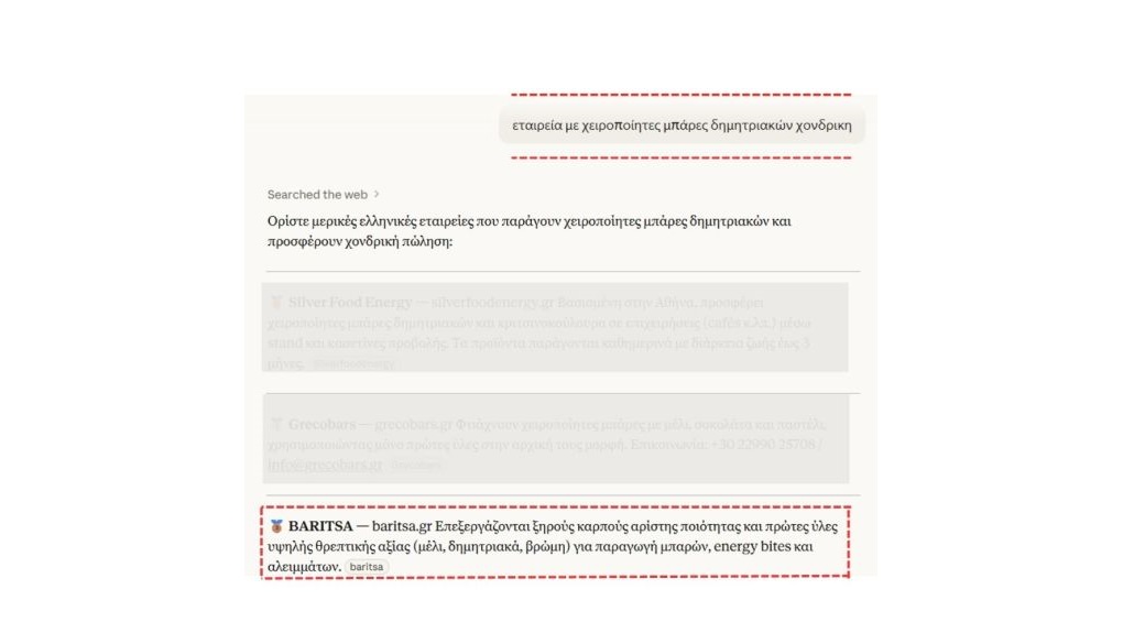Πώς μια ελληνική B2B εταιρεία εμφανίστηκε σε AI μηχανές μέσα σε 45 ημέρες