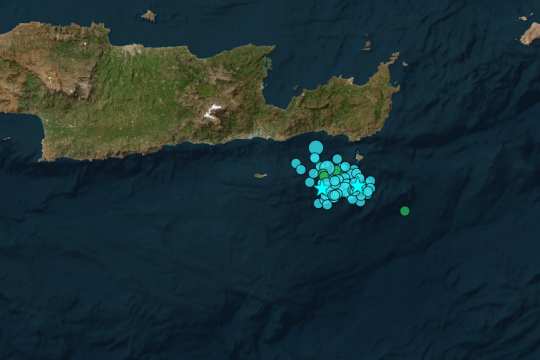 Νέος, δυνατός σεισμός στην Κρήτη - Αναστάτωση στο νησί