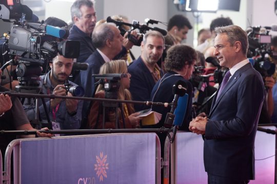 Μητσοτάκης από τη Λευκωσία: «Η Ευρώπη μπορεί και μόνη της να σταθεί στις χώρες της ΕΕ που απειλούνται»