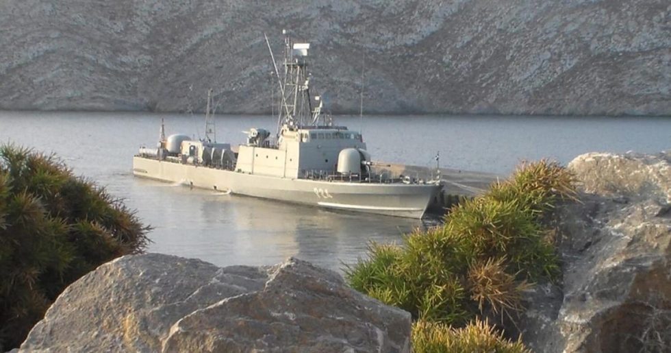 Πόντιση πυραυλακάτου στην Καλoγριά Σιθωνίας