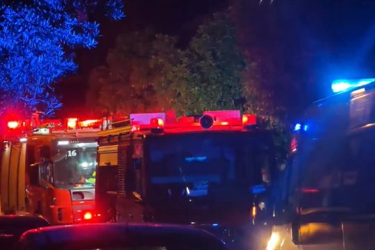 Φωτιά στην Καλλιθέα: Δραματική διάσωση ηλικιωμένης και των τεσσάρων σκύλων της [βίντεο]