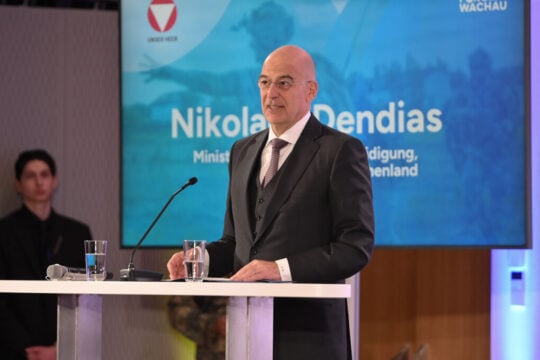 Ο Υπουργός Εθνικής Άμυνας, Νίκος Δένδιας