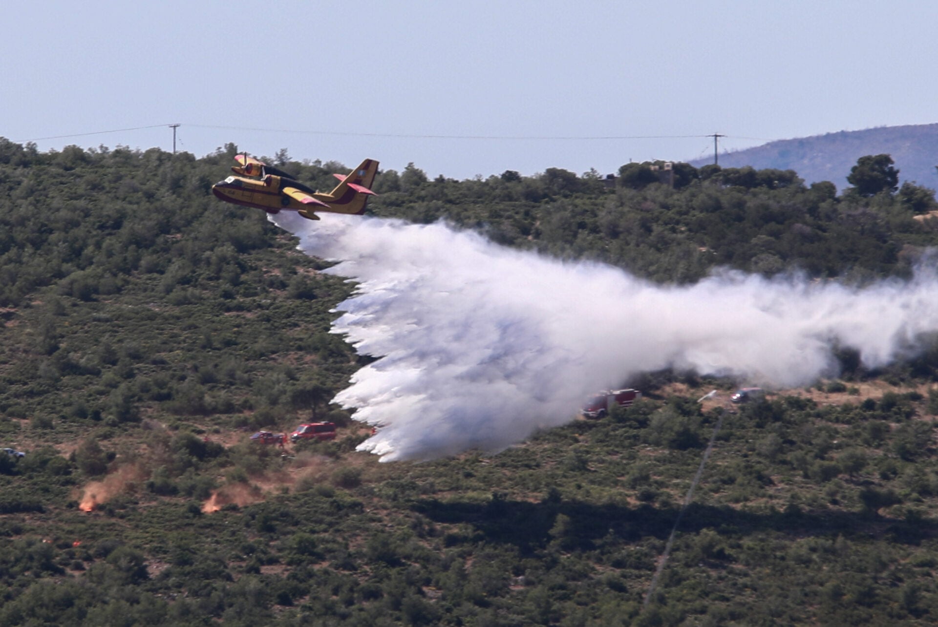 Φωτιά σε δασική έκταση στα Μέθανα – Επιχειρούν από αέρος τέσσερα αεροσκάφη και ένα ελικόπτερο
