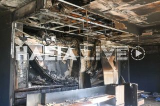 Γαστούνη: Οκτώ προσαγωγές για τον εμπρησμό στο κατάστημα του περιπτερά που είχε ξυλοκοπηθεί