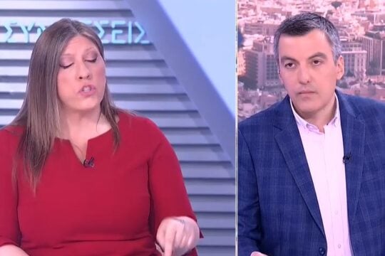 Η Ζωή Κωνσταντοπούλου και ο Κώστας Παπαχλιμίντζος στον αέρα της ΕΡΤ