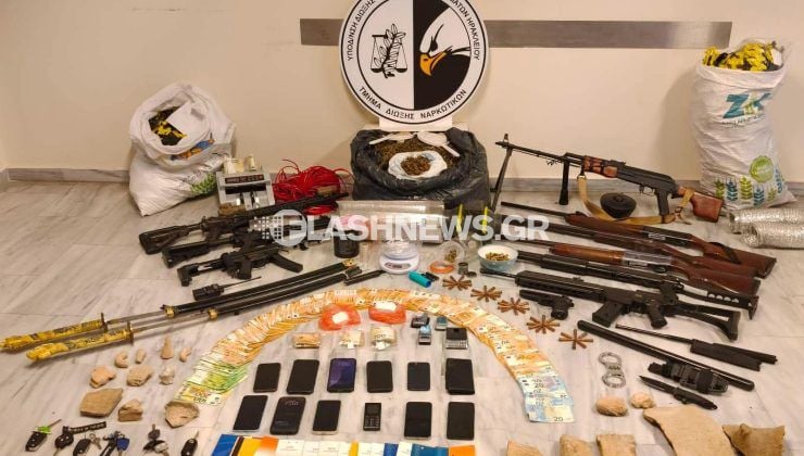 Αυτά βρέθηκαν από τις συλλήψεις στην Κρήτη