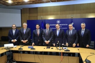 Τελετή παράδοσης - παραλαβής στο υπουργείο Υποδομών και Μεταφορών. Παρασκευή 12 Ιουνίου 2026 (ΓΙΩΡΓΟΣ ΚΟΝΤΑΡΙΝΗΣ / EUROKINISSI)