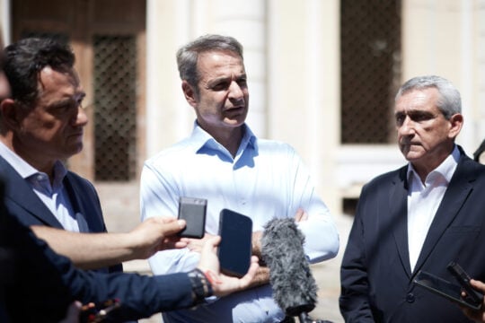 Επίσκεψη του Πρωθυπουργού Κυριάκου Μητσοτάκη στη Ρόδο. Σάββατο 13 Ιουνίου 2026 (ΔΗΜΗΤΡΗΣ ΠΑΠΑΜΗΤΣΟΣ/ Γ.Τ ΠΡΩΘΥΠΟΥΡΓΟΥ/EUROKINISSI)