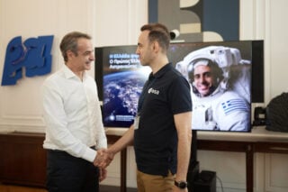 Ο Κυριάκος Μητσοτάκης συναντήθηκε με τον πρώτο Έλληνα αστροναύτη [εικόνες]
