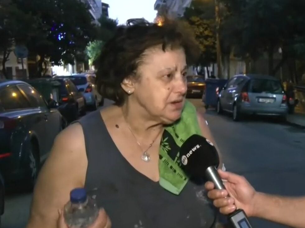 Η 75χρονη που πήδηξε από μπαλκόνι φλεγόμενη σπιτιού στην Καλλιθέα / ΕΡΤ / Glomex