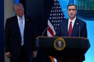 O διευθυντής της CIA, Τζον Ράντκλιφ και ο Ντόναλντ Τραμπ / AP Photo