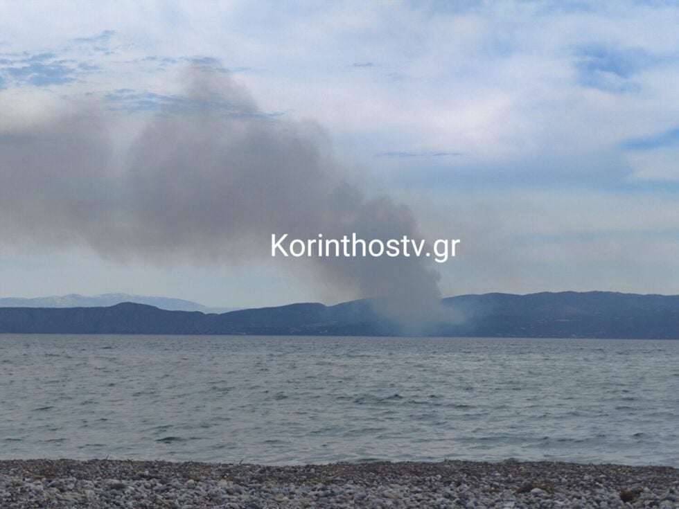 Μεγάλη πυρκαγιά στη Σκαλωσιά Περαχώρας: Ισχυρές δυνάμεις της Πυροσβεστικής στο σημείο