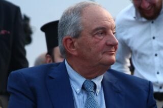 Ο Κώστας Καραμανλής στην τελετή αποφοίτησης της Γ' Λυκείο του ιδωτικού σχολείου «Αριστοτέλειο Κολλέγιο» στη Θεσσαλονίκη - Eurokinissi