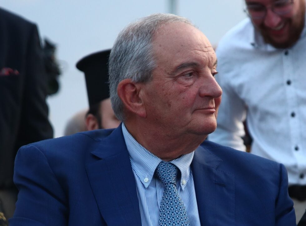 Ο Κώστας Καραμανλής στην τελετή αποφοίτησης της Γ' Λυκείο του ιδωτικού σχολείου «Αριστοτέλειο Κολλέγιο» στη Θεσσαλονίκη - Eurokinissi