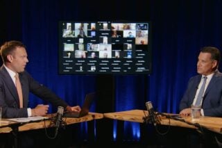 Ο Στέφανος Κασσελάκης και ο Άδωνις Γεωργιάδης / youtube