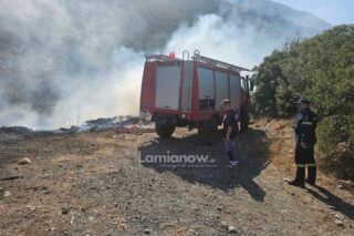 Σε ύφεση η πυρκαγιά στον Ασπρόκαμπο Φθιώτιδας