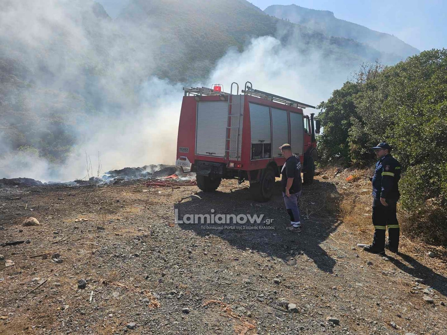 Σε ύφεση η πυρκαγιά στον Ασπρόκαμπο Φθιώτιδας