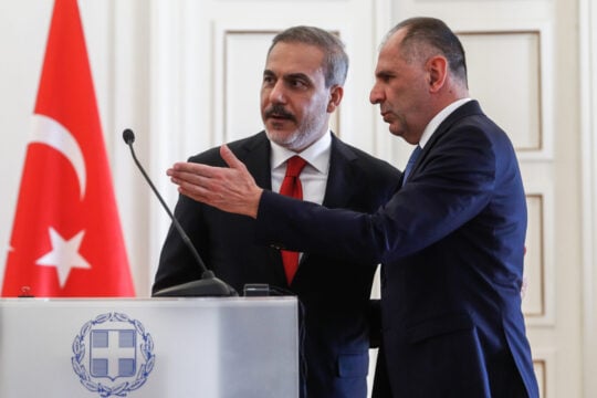 Συνάντηση Γεραπετρίτη – Φιντάν με ατζέντα τη Σύνοδο Κορυφής στην Άγκυρα και τις περιφερειακές εξελίξεις