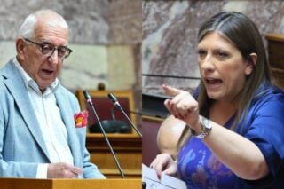Ο Νικήτης Κακλαμάνης και η Ζωή Κωνσταντοπούλου / EUROKINISSI