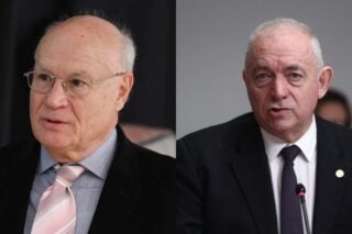 Ο Γεράσιμος Παπαδόπουλος και ο Ευθύμης Λέκκας / facebook / EUROKINISSI