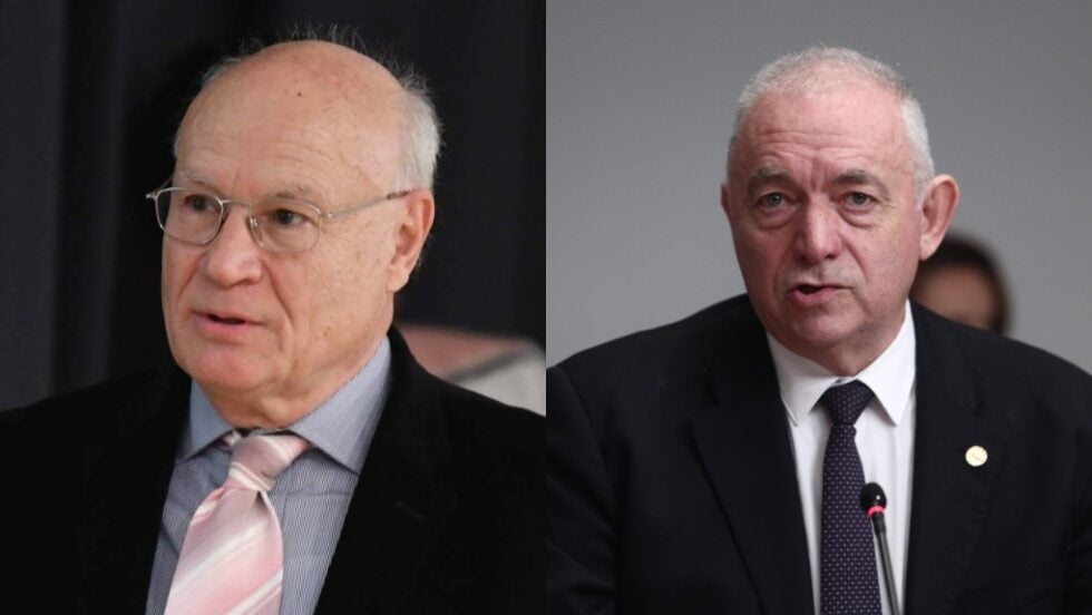 Ο Γεράσιμος Παπαδόπουλος και ο Ευθύμης Λέκκας / facebook / EUROKINISSI